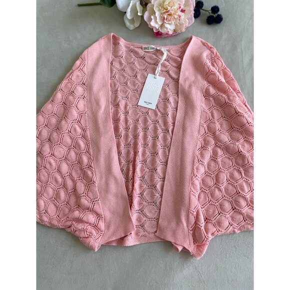NWT Grace Karin Womens Knit Cardigan Shrug 2XL Lightweight Elegant Cottagecore - Picture 2 of 7